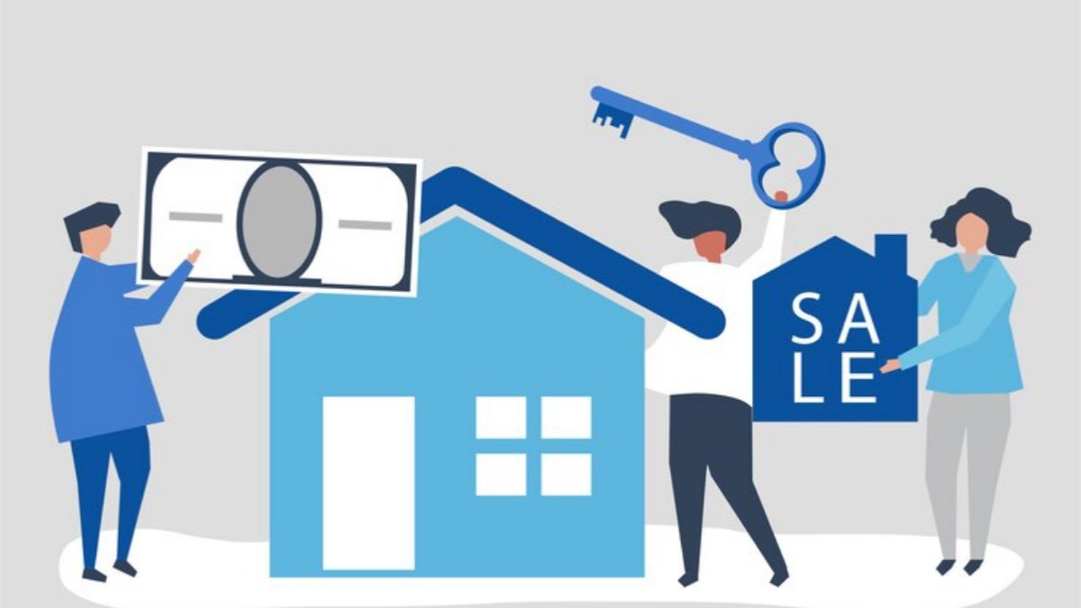 Character illustration of People Selling House