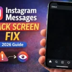 Instagram Messages Black Screen
