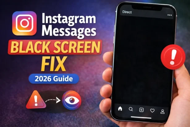 Instagram Messages Black Screen