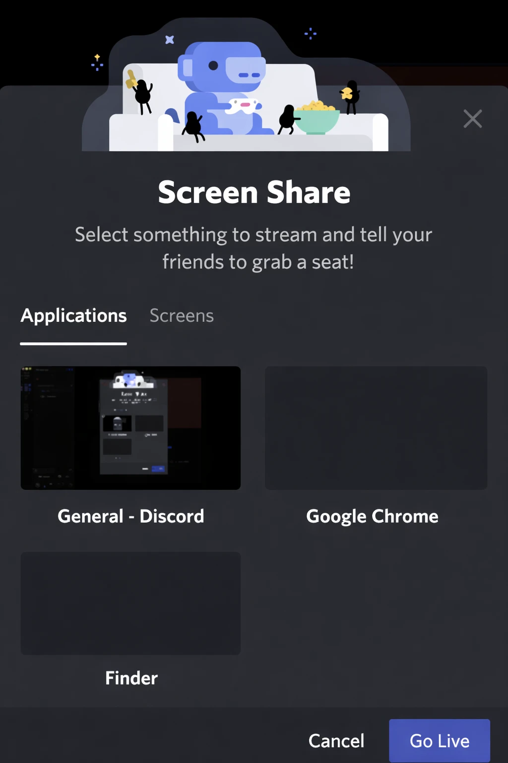 Start Screen Sharing